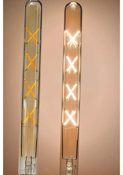 T300 Rustik Led Ampul 8w E27 Duy 2200k Amber Cam Vintage 30 Cm