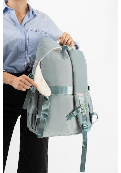 Ventis Unisex Okul Çantası Ortaokul Lise Sırt Çantası 43 30 Cm Su Geçirmez Kumaş Çok Cepli Vnt5-d Mavi