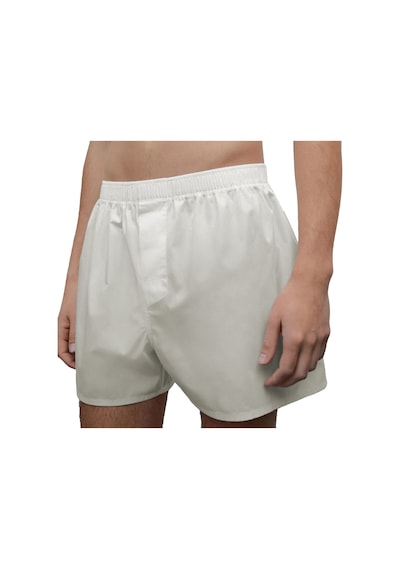 Yohannes Club Erkek Pamuklu Poplin Boxer, Tekli Paket, Kırık Beyaz, % 100 Pamuklu Poplin Kumaş Beyaz