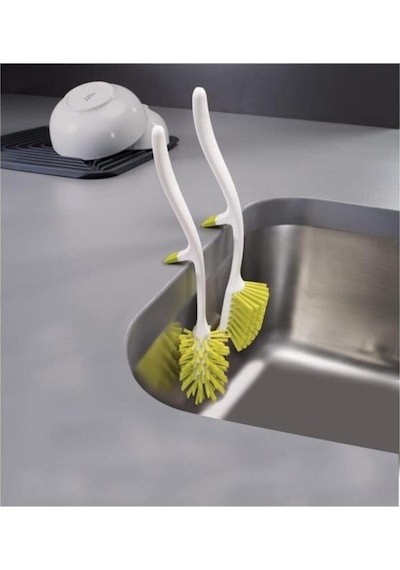 Joseph Joseph 85025 Kenar Bulaşık Fırçası Tabak İçin Beyaz Yeşil