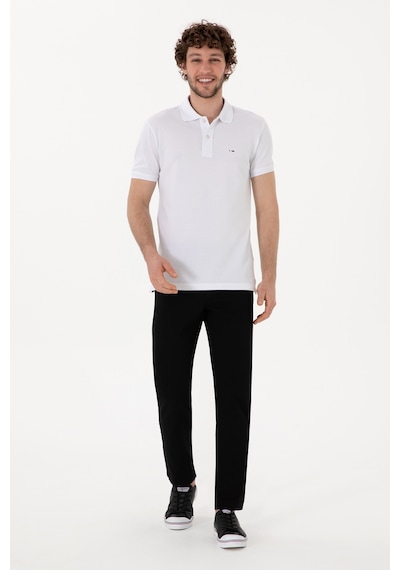 U.S. Polo Assn. Erkek Siyah Slim Fit Kanvas Pantolon 50309126-VR046 U.S. Polo Assn. Erkek Siyah Slim Fit Kanvas Pantolon 50309126-VR046