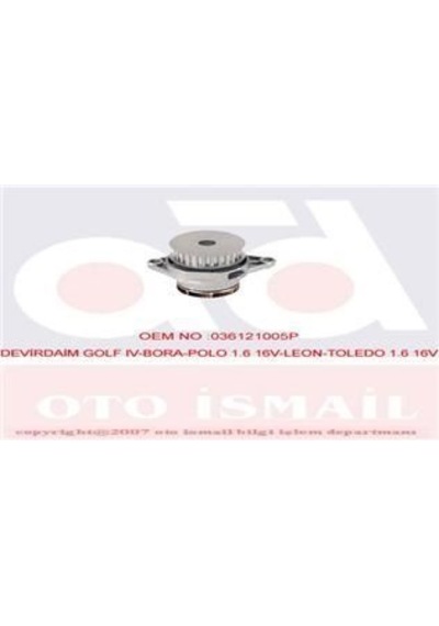 GRAF PA765 DEVİRDAİM SU POMPASI GOLF IV BORA / A2 1.6 16V BCB AZD