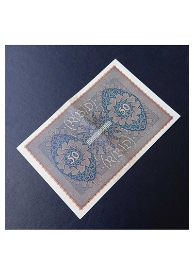 1919 Berlin 50 Mark Ca/çil Eski Yabancı Kağıt Para