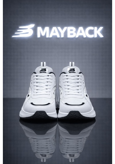 Mayback Erkek Spor Günlük Yazlık Ortopedik Ayakkabı Beyaz