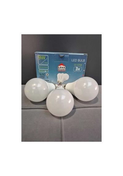 3lü Led Ampul 9 Watt Beyaz Işık E27 Duy Uyumlu Tasarruflu 3lü Led Ampul Ev Ofis Tavan Aydınlatma