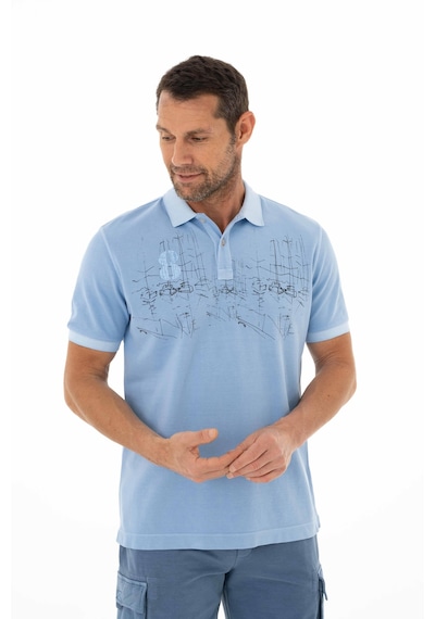 AR-MA Arma Erkek Regular Fit Parça Boyama Polo Yaka Tişört 001