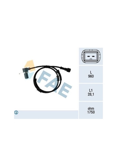 Fae On Abs Sensoru Volvo S40 I 644 1.6 99 04 V40 645 95 04 78350 30854299