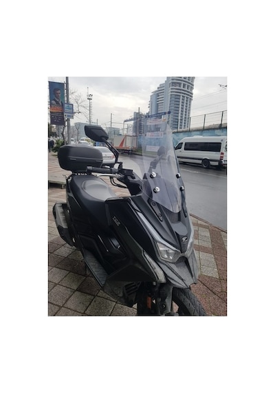 Zeus Motor Kymco Dtx 360 Açık Füme Ön Cam 61cm 4mm Motosiklet Ön Cam