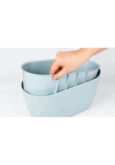 Omnipazar Krs-471 Dekoratif Yakamoz Balkon Saksı 3.5 Litre No 1 Antrasit 116