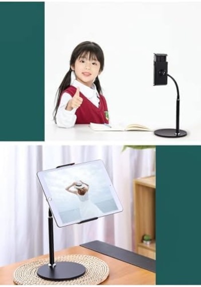Ga20 360 Ayarlı Metal Standlı Masa Üstü Metal Gövde Tablet Tutucu Telefon Standı Kaymaz Taban