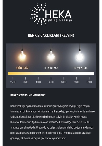 Heka Rustik Led Çubuk Ampul E27 8w 2500k Gün Işığı Erd-38