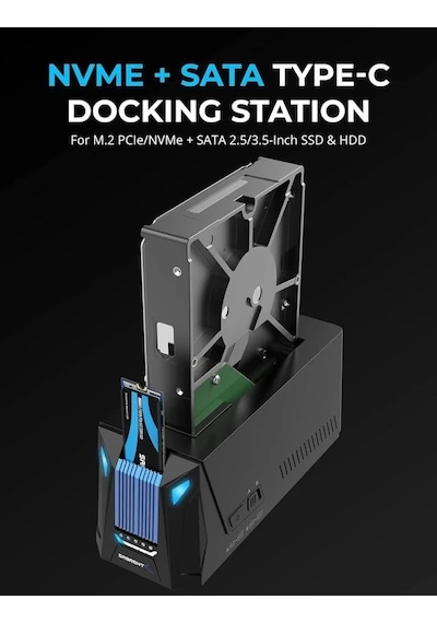Sabrent Usb Type C Sata Çoklu Yuvalı Sabit Disk Bağlantı İstasyonu
