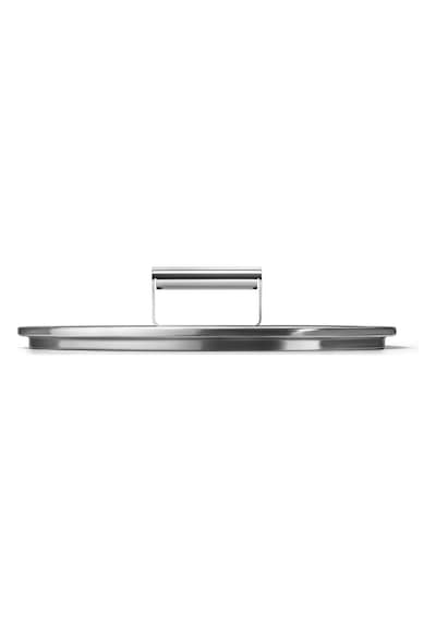 , Ckfl2801, Sertleştirilmiş Camdan Düz Kapak, Çap 28 Cm, Paslanmaz Çelik Sap, Buhar Çıkışı, Ten Cam.