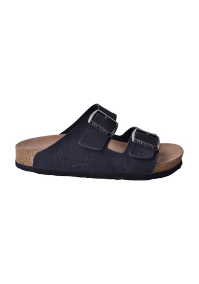 Kindep Fly Soft Çift Toka S902 Uniseks Terlik Siyah Siyah