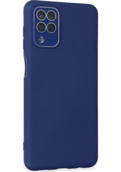 Flzdgnkr Newface Samsung Galaxy A22 Kılıf Lansman Glass Kapak - Sky Blue