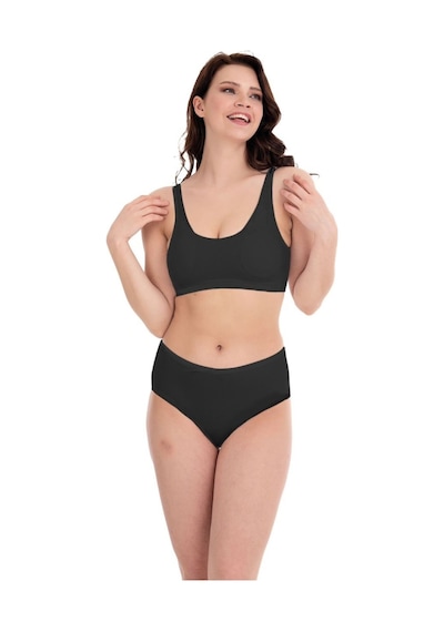Giysem Underwear Pedli 4'lü, Beyaz, Ten, Gri Ve Siyah Kalın Askı Pamuklu Kadın Yarım Atlet Çok Renkli