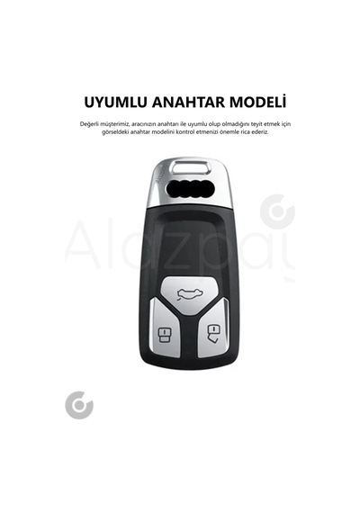 Audi A6 A5 A4 Q7 Q5 S4 S5 S7 B9 A4l 4m 8w Tt Tts Rs 8s Parlak Tpu Anahtar Kılıfı Mavi