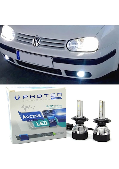 Vw Golf 4 Led Xenon Uzun Far Ampulü H1 Access Yeni Seri Beyaz