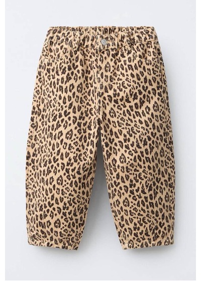 Minigimin Cicileri Leopar Desenli Kız Çocuk Kot Pantolon - Leopar Diğer