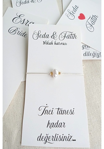 30 Adet Şans Bilekliği - Bride Hediye - Kına Hediye - Nedime
