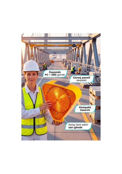 Mfk Plastik Güneş Enerjili Solar Flaşör