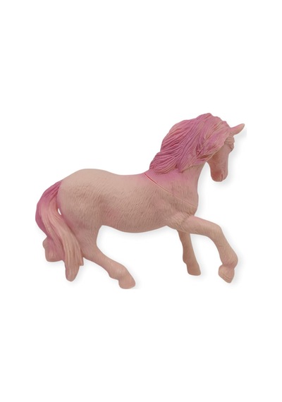 Çiftlik Hayvanları Serisi - Yarış Atı 12 Cm - Pembe Hayvan Figürü