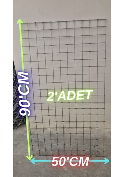 Hasır Tel 4 Göz Arası 3mm Kalınlık 90 Cm Yükseklik X 50 Cm Eni - 2- Adet