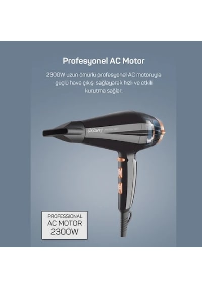 Arzum AR5047 Profön Neo Profesyonel 2300 W Saç Kurutma Makinesi Siyah