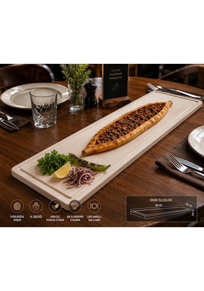 Ahşap Büyük Boy Sunum Tahtası 20x80