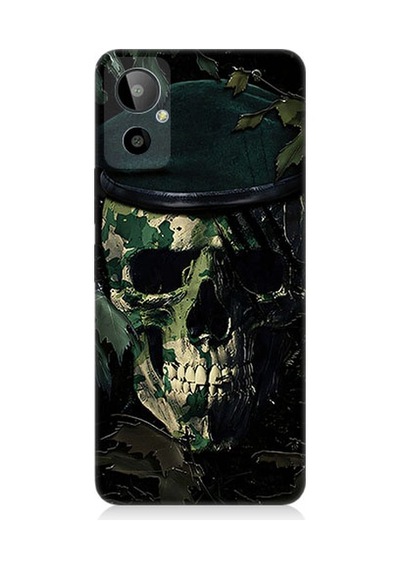 General Mobile Discovery Gm23 Se Uyumlu Karanlık Kafatası Desenli Silikon Kılıf