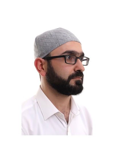 Gri Kışlık Çapraz Desenli Dokuma Takke Gri