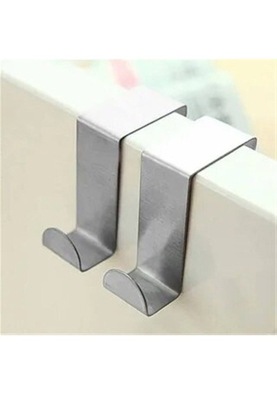 Mutfak Banyo Havlu Bornoz Askısı Kapı Arkası Metal Askı 2 Adet 4cm-2cm Çok Renkli