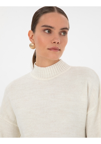 Pierre Cardin Kadın Ekru Kazak /triko 50310958-vr019 Ekru