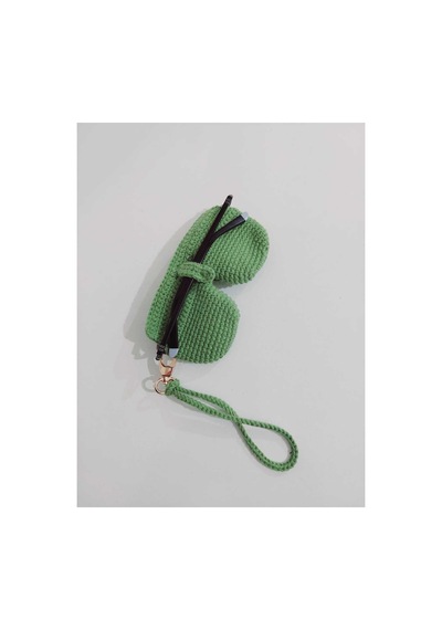 Amigurumi Çağla Temalı Tasarım Gözlük Kılıfı