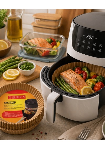 100'lü Airfryer Kağıdı - Lisinya Kahverengi