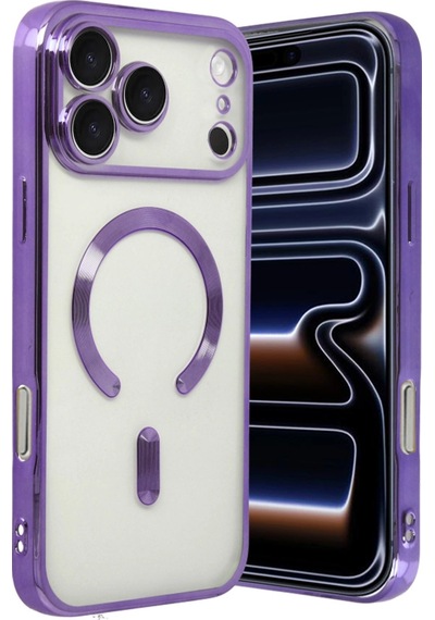 Apple, Uyumlu iPhone 17 Pro Max Kross Magneticsafe Kapak Mor