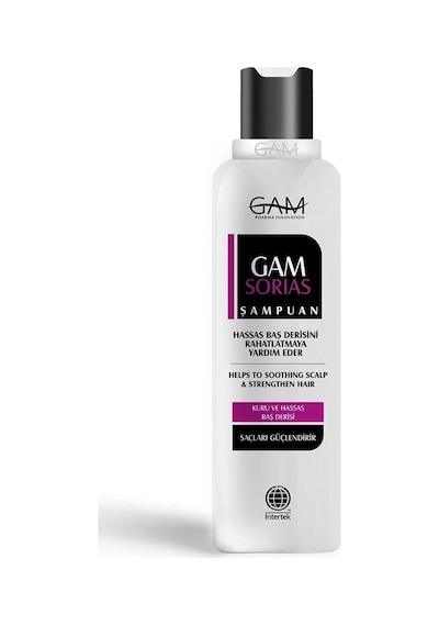 Gam Sorias Kuru ve Hassas Baş Derisi İçin Egzama Karşıtı Pantenol & Papatya Eki Şampuan 275 ML