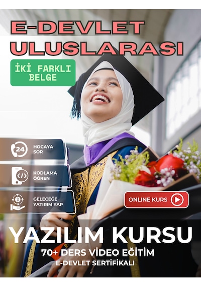 Sertifikalı Online Kodlama Yazılım Eğitimi Programlama Kursu