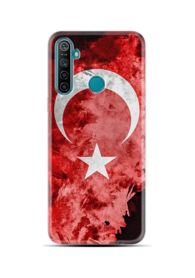 Realme 5I Kılıf Desenli Şanlı Türk Bayrağı 1315