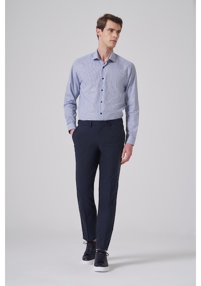 Morven Erkek Lacivert Yünlü Trend Desenli Dynamic Fit Pantolon 26mc003023200 Lacivert