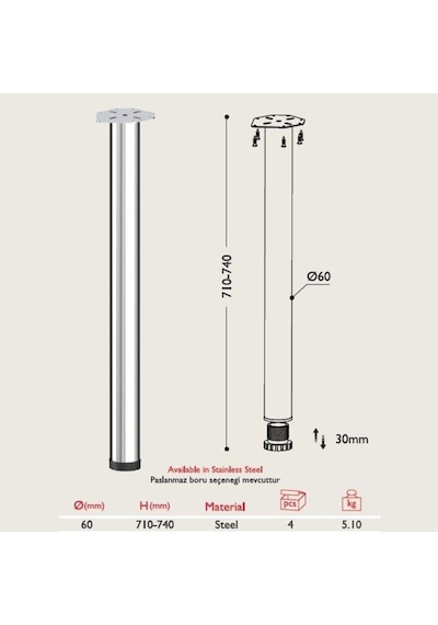 Gürçayhırdavat Gürçay Metal Masa Ayağı 4 Adet Beyaz (485780610) Beyaz Gürçayhırdavat Gürçay Metal Masa Ayağı 4 Adet Beyaz (485780610) Beyaz
