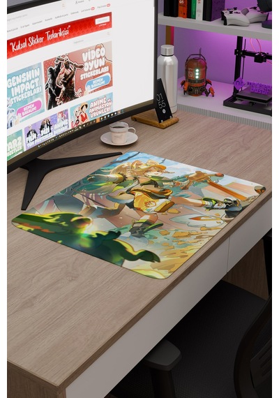 Kachina Genshin Impact Anime Oyuncu V1 - 48x40 Xl Gaming Mouse Pad Fare Altlığı