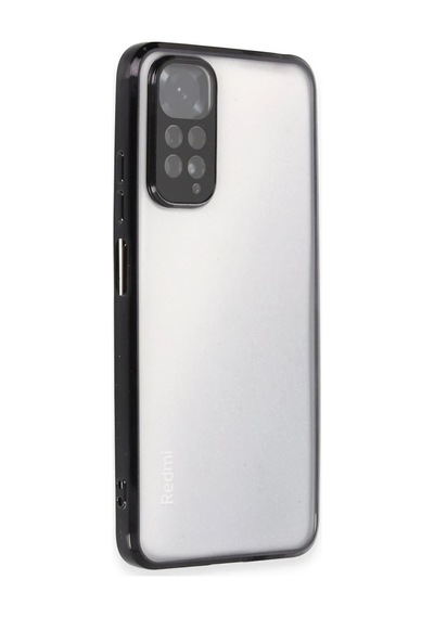 Xiaomi Redmi Note 11 Kılıf Razer Lensli Silikon - Siyah 0.2M-Çok Renkli