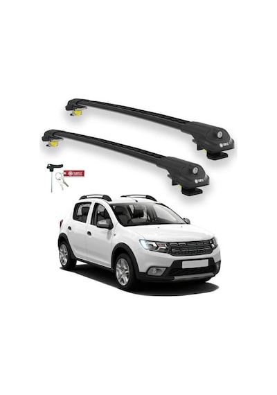 Turtle Dacia Sandero Stepway B8 2013-2020 Ara Atkı Air1 Siyah
