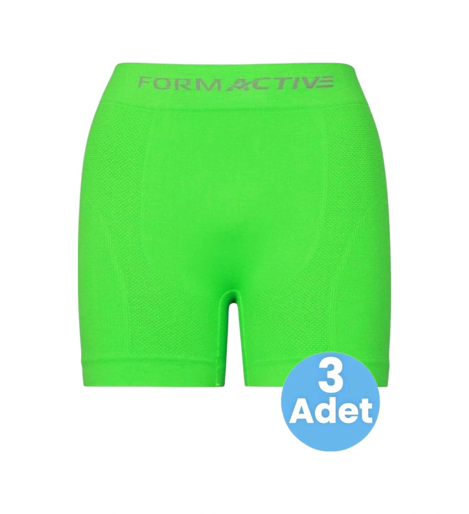 Tezzgelsin Erkek Dikişsiz/seamless Nefes Alabilen Boxer 3 Adet Neon Yeşil