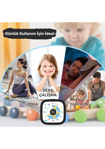 Npo Npt31st Mutfak,ders,yemek İçin 60dk Analog Alarm Zamanlayıcı,pomodoro Öğrenci Motivasyon Saati