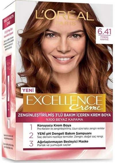 Lor.Excel.Saç Boyası 6/41 Fındık Kahve