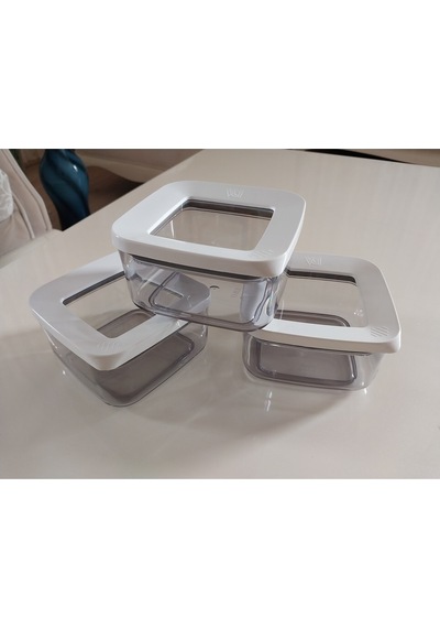 Kare Saklama Kabı 350 Ml Beyaz Kapak Vp 329 Çok Renkli