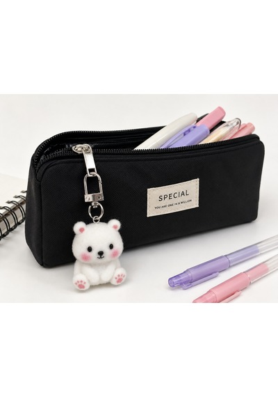 Snowy Pofuduk Ayıcık Charm Anahtarlık Peluş Çanta Süsü Ve Sevimli Hediye