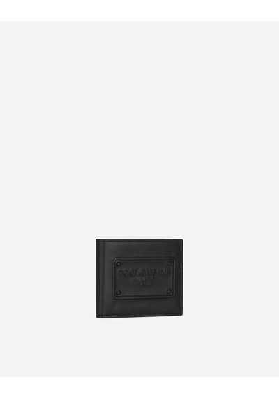 Dolce & Gabbana Black Men's Leather Wallet Siyah